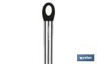 Cuchara Sopera Modelo Neige | Fabricada en Silicona con Mango Inox | Medida 32 cm | Resistente hasta 220ºC - Cofan