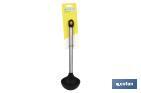 Cuchara Sopera Modelo Neige | Fabricada en Silicona con Mango Inox | Medida 32 cm | Resistente hasta 220ºC - Cofan