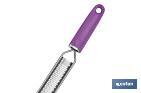 Kitchen manual grater with handle | Vergini Model | Size: 39 x 3.5cm | Nylon and stainless steel - Cofan