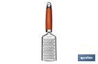 Double-sided grater, Sena Model | Stainless steel with red ABS handle | Size: 24cm - Cofan