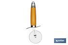 PIZZA WHEEL, SENA MODEL | STAINLESS STEEL WITH ORANGE ABS HANDLE | SIZE: 21CM