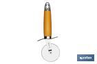 CORTAPIZZA MODELO SENA | FABRICADA EN ACERO INOX CON MANGO ABS | COLOR NARANJA | MEDIDA 21 CM