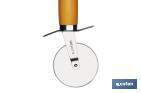 Corta Pizzas Modelo Sena I Aço inox com cabo ABS laranja Medida 21 cm - Cofan