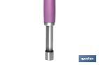 Descorazonador Modelo Sena | Fabricado en Acero Inox. con Mango ABS | Color Rosa | Medida: 21 cm - Cofan