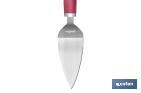 Palete para bolos face Modelo Sena I Aço inox com cabo ABS vermelho I Medida 27 cm - Cofan