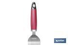 Palete para bolos face Modelo Sena I Aço inox com cabo ABS vermelho I Medida 27 cm - Cofan