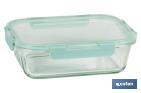 Set de 3 Fiambreras Rectangulares de Borosilicato | Modelo Agatha | Capacidad 640-1040-1520 ml - Cofan