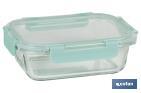 Set de 3 Fiambreras Rectangulares de Borosilicato | Modelo Agatha | Capacidad 640-1040-1520 ml - Cofan