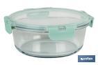 Set de 2 Fiambreras Redondas de Borosilicato | Modelo Aghata | Capacidad 620-950 ml - Cofan