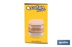 Set de 2 Fiambreras Cuadradas de Borosilicato | Modelo Bambú | Tapa de Bambú | Capacidad 520-800 ml - Cofan