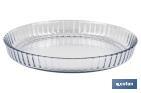 FUENTE REDONDA DE BOROSILICATO MODELO BARITINA I CAPACIDAD 1600 ML | MEDIDAS 27,7 X 3,5 CM | PESO 900 G