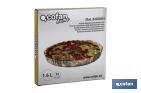 Fuente redonda de borosilicato Modelo Baritina I Capacidad 1600 ml | Medidas 27,7 x 3,5 cm | Peso 900 g - Cofan