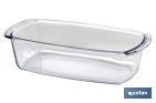 Fuente ovalada de borosilicato Modelo Baritina I Capacidad 1800 ml I Peso 800 gramos - Cofan