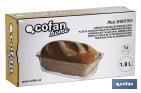 Fuente ovalada de borosilicato Modelo Baritina I Capacidad 1800 ml I Peso 800 gramos - Cofan