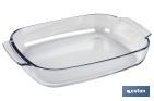 Set de 2 fuentes ovaladas Modelo Baritina | Fabricadas en vidrio borosilicato I Capacidad 2700 ml - 3800 ml - Cofan