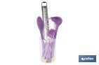 Set of 6 purple baking utensils, Vergini-range model  - Cofan