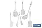 Set de 7 utensilios blancos para cocina de la gama Bach - Cofan