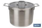 STAINLESS-STEEL POTS | AVAILABLE IN DIFFERENT CAPACITIES | LID INCLUDED | CADENZA MODEL