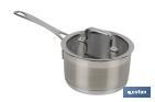 Stainless-steel saucepan | Capacity: 1.7 litres | Lid included | Cadenza Model - Cofan