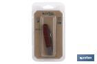 Drop point blade pocket knife | Blade size: 8cm| Brown | Stainless-steel blade - Cofan