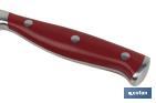 Coltello spelucchino da cucina con forgiatura francese | Rosso | Dimensioni della lama: 9 cm - Cofan