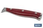 French forged vegetable knife | Red | Blade size: 13cm - Cofan