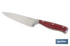 French forged kitchen knife | Red | Available in different sizes - Cofan