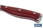 French forged kitchen knife | Red | Available in different sizes - Cofan