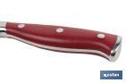 French forged bread knife | Red | Blade size: 21cm - Cofan