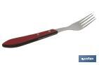 Pack of 3 table or steak forks | Forks with 4 tines | Available in 2 colours - Cofan