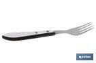 Pack of 3 table or steak forks | Forks with 4 tines | Available in 2 colours - Cofan