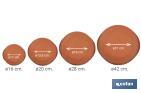 Heat-resistant terracotta round dish | Available in different sizes | Cook recipes on a slow burn - Cofan