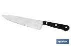 CHEF'S KNIFE | SAFFRON MODEL | BLADE SIZE: 20CM | STAINLESS-STEEL BLADE | POLYOXYMETHYLENE HANDLE | BLACK