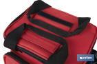 Nevera portátil porta alimentos | Bolsa isotérmica | Correa ajustable | Color: rojo | Medidas: 23 x 17 x 18 cm - Cofan