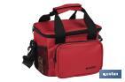 Nevera portátil porta alimentos | Bolsa isotérmica | Correa ajustable | Color: rojo | Medidas: 23 x 17 x 18 cm - Cofan
