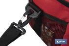 Nevera portátil porta alimentos | Bolsa isotérmica | Correa ajustable | Color: rojo | Medidas: 23 x 17 x 18 cm - Cofan