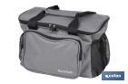 Nevera portátil porta alimentos | Bolsa isotérmica | Correa ajustable | Color: gris oscuro | Medidas: 35 x 23 x 24 cm - Cofan