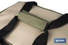 Bolsa térmica | Nevera portátil para alimentos | Correa ajustable | Adecuada para pícnic, playa, oficina, viaje | Color: verde y beige | Medidas: 35 x 25 x 27,5 cm - Cofan