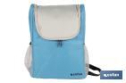 Mochila nevera isotérmica | Mochila de refrigeración | Capacidad: 10 litros | Color: Azul y gris | Medidas: 28 x 12,5 x 37 cm - Cofan