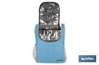 Mochila nevera isotérmica | Mochila de refrigeración | Capacidad: 10 litros | Color: Azul y gris | Medidas: 28 x 12,5 x 37 cm - Cofan