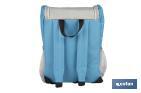 Mochila nevera isotérmica | Mochila de refrigeración | Capacidad: 10 litros | Color: Azul y gris | Medidas: 28 x 12,5 x 37 cm - Cofan