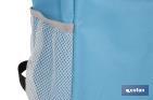 Mochila nevera isotérmica | Mochila de refrigeración | Capacidad: 10 litros | Color: Azul y gris | Medidas: 28 x 12,5 x 37 cm - Cofan