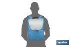 Mochila nevera isotérmica | Mochila de refrigeración | Capacidad: 10 litros | Color: Azul y gris | Medidas: 28 x 12,5 x 37 cm - Cofan