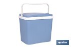 NEVERA RÍGIDA DE 24 LITROS | COLOR: AZUL CLARO | MATERIAL: POLIPROPILENO