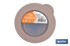 Set de 3 recipientes redondos con tapa | Capacidad: 100 ml, 250 ml, 500 ml | Material: PP + TPE | Colores aleatorios gris, marrón o blanco - Cofan