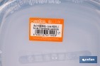 Set de 7 fiambreras cuadradas apilables con tapa hermética | Recipientes de 220 ml a 3600 ml | Aptas para microondas y congelador - Cofan