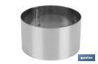 Moldes Redondos de Acero Inoxidable para Emplatado | Dos tamaños - Cofan