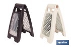 RALLADOR DE COCINA PLEGABLE CON DOBLE LADO: FINO Y GRUESO | BASE ANTIDESLIZANTE | COLORES ALEATORIOS