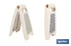 Rallador de cocina plegable con doble lado: fino y grueso | Base antideslizante | Colores aleatorios - Cofan