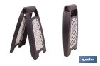 Rallador de cocina plegable con doble lado: fino y grueso | Base antideslizante | Colores aleatorios - Cofan